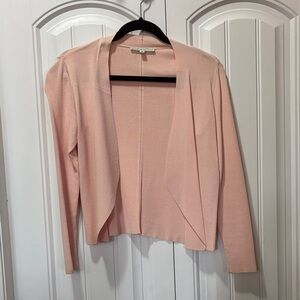 Cleo Blush Open-Front Cardigan